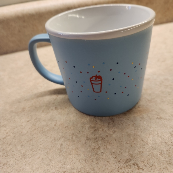 Chic-fl-A Blue Confetti Ceramic Mug New - Picture 5 of 6